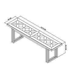 Iris Fumed 6-8 Extending Table, 4 Chairs & Bench 9