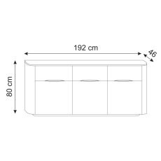 Collum Large Sideboard 5