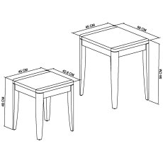 Cambridge Nest of Tables 4