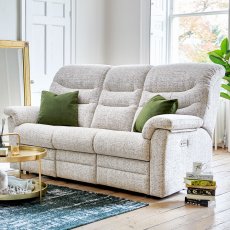 G Plan Ledbury 3 Seater Single Power Recliner Sofa RHF with Headrest & Lumbar 2