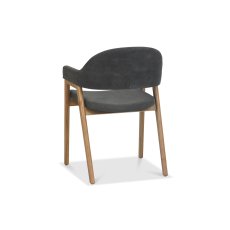 Clifton Upholstered Arm Chair - Dark Grey 4