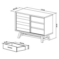 Clifton Narrow Sideboard 6