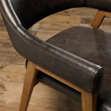 Clifton Upholstered Arm Chair - Old West Vintage 5