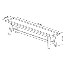 Clifton Large Dining Bench 5