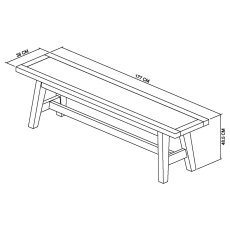 Clifton Small Dining Bench 5