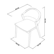 Clifton Upholstered Dining Chair - Old West Vintage 7