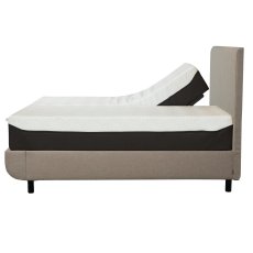 Arc Adjustable Bed with Vertical Headboard Warm Stone 3