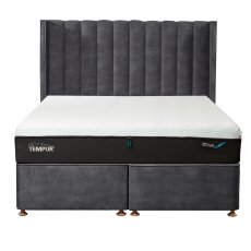 Tempur Suffolk Non-Storage Divan Base Armour Velvet 4