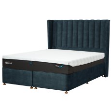 Tempur Suffolk Non-Storage Divan Base Aqua Velvet 3