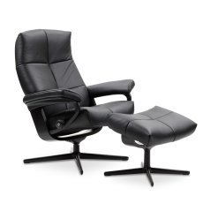 Stressless David Large Chair & Stool Cross Base 1