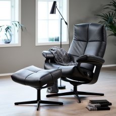 Stressless David Large Chair & Stool Cross Base 5