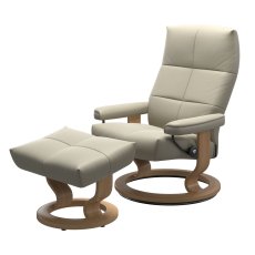 Stressless David Medium Chair & Stool Classic Base 3