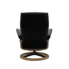 Stressless David Medium Chair & Stool Signature Base 6