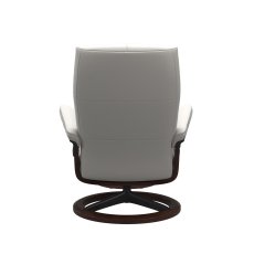 Stressless David Medium Chair & Stool Signature Base 7