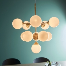 Oscar 11 Light Pendant - Gold