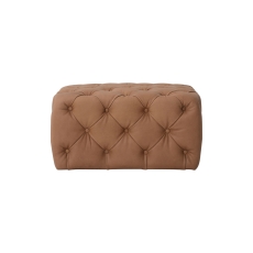 Trenton Medium Leather Footstool