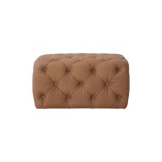 Trenton Medium Leather Footstool 1