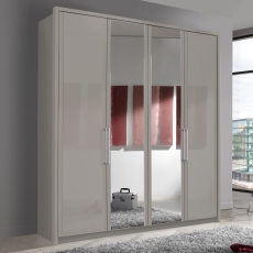 Wiemann Berlin 4 Door Mirrored Wardrobe