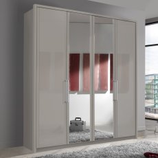 Wiemann Berlin 4 Door Mirrored Wardrobe 1