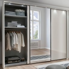 Wiemann Monaco 3000 3 Door Mirrored Sliding Wardrobe 2