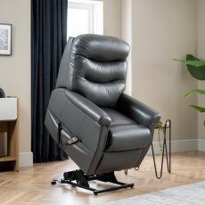 Hollingwell Standard leather Riser Recliner Armchair 7