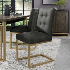 Iris Fumed Oak Dining Chair (2)