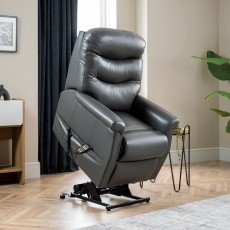 Hollingwell Petite Leather Riser Recliner Armchair 7