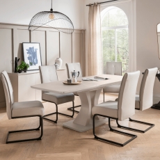 Dani Large Extending Table & 6 Chairs