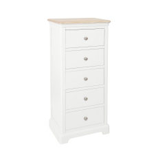 Linhay 5 Drawer Chest - White