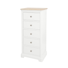 Linhay 5 Drawer Chest - White