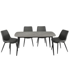 Solo Dining Table & 4 Chairs 2