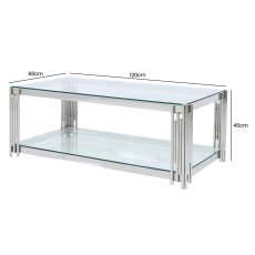 Cohen Coffee Table Chrome 6