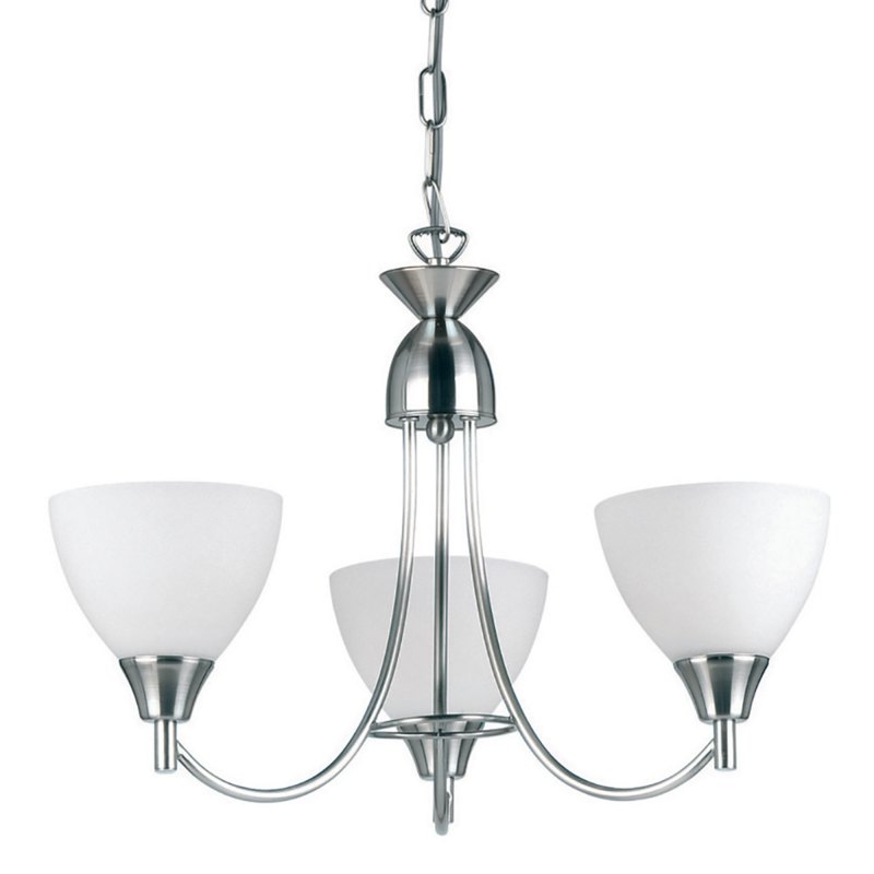 Satin Chrome 3 Light Fitting 