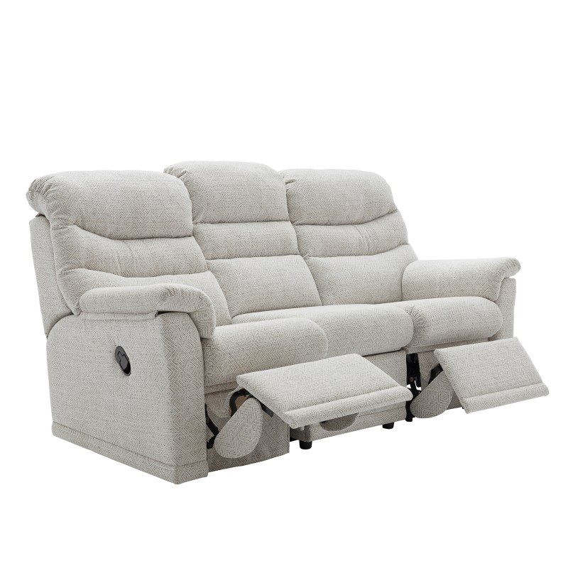 Malvern G Plan Malvern 3 Seater Double Manual Recliner Sofa