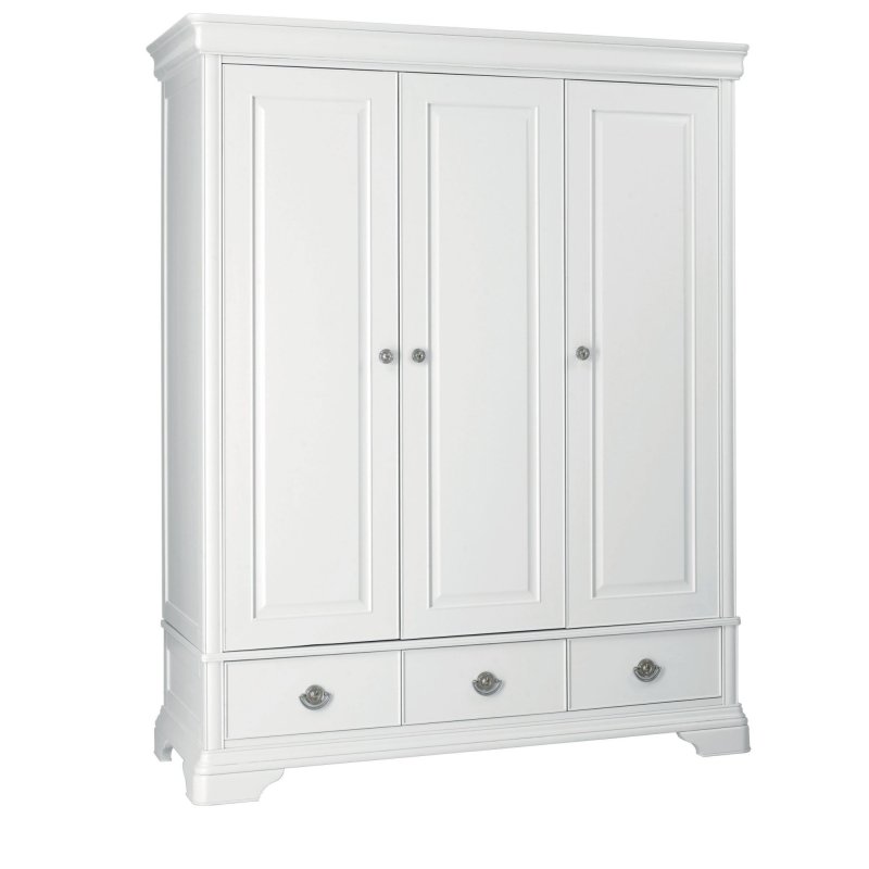 Cookes Collection Chateau Blanc Triple Wardrobe 