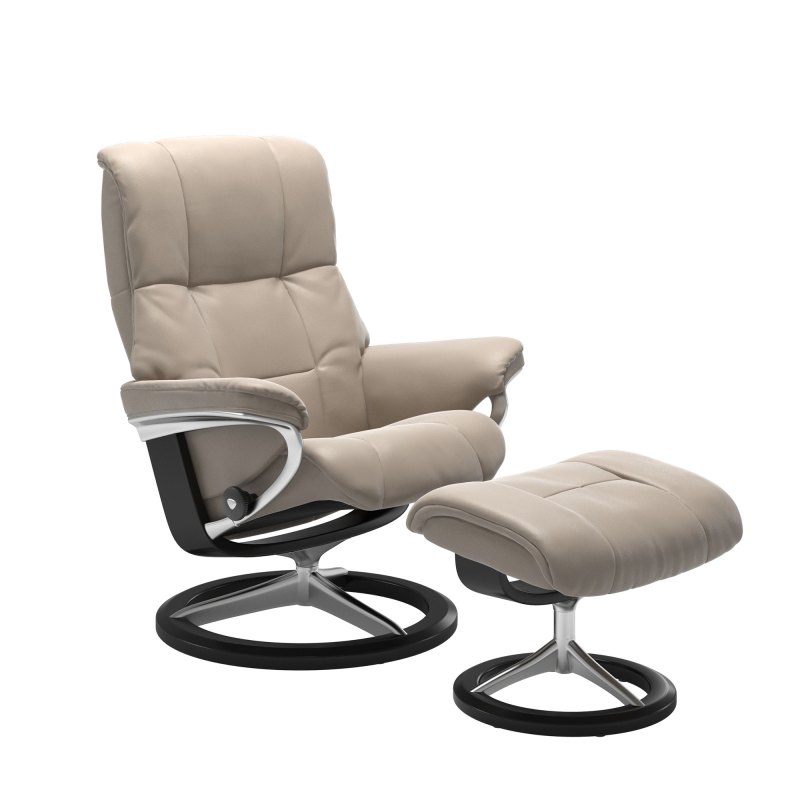 Stressless Mayfair Small Chair & Stool Signature Base 1