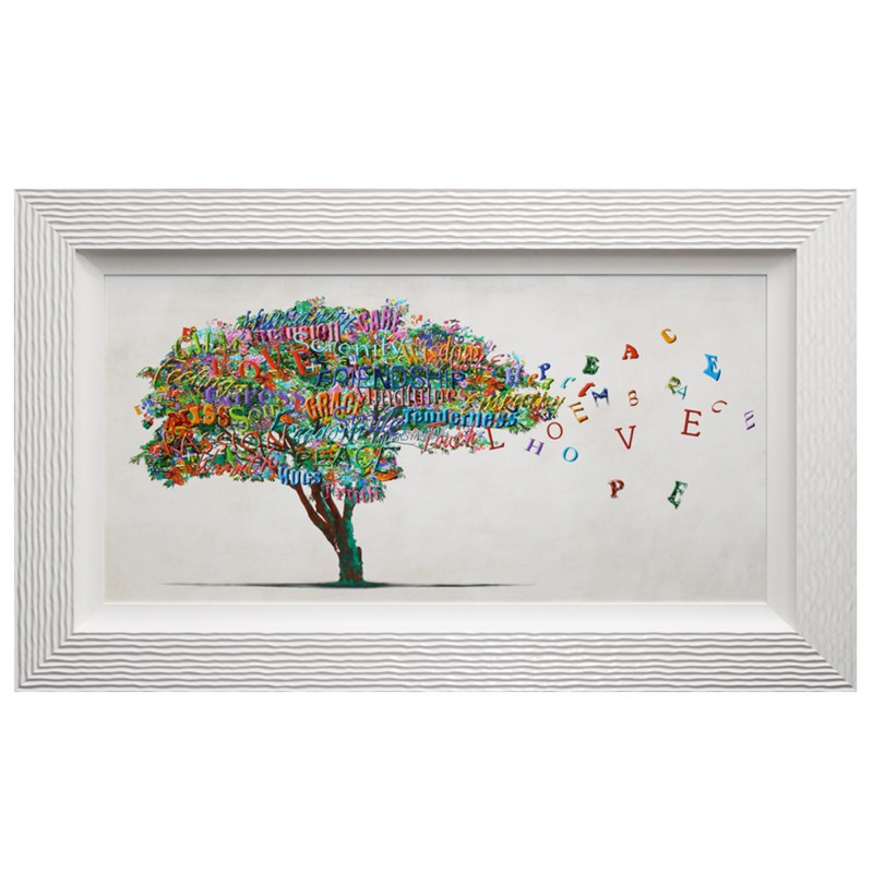 Tree of Humanity Framed Liquid Art 