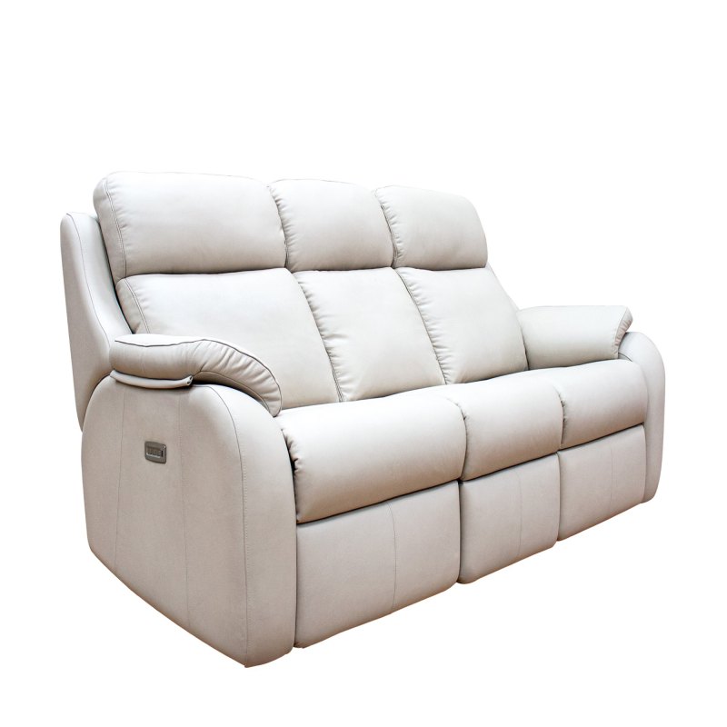 G Plan Kingsbury Leather 3 Seater Recliner 1