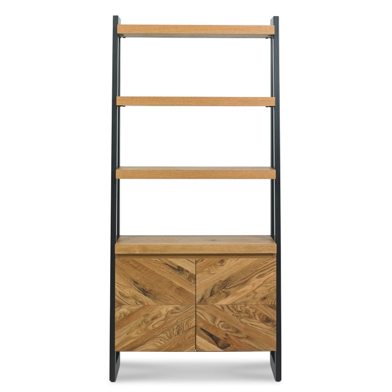 Saturn Rustic Oak Open Fisplay Unit 1