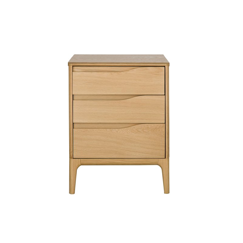 Ercol Rimini 3 Drawer Bedside Cabinet 1