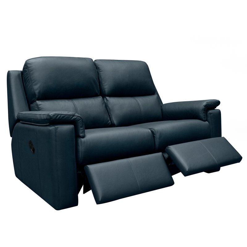 G Plan Harper Small Manual Recliner Sofa Leather 1