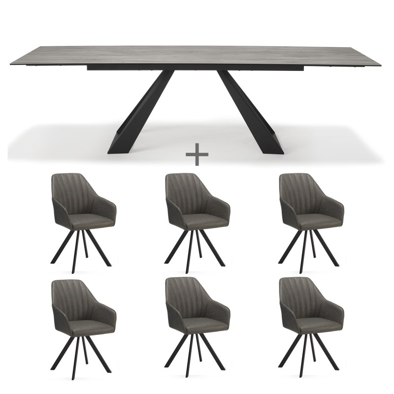 Spartan Dining Table & 6 Eliot Chairs 1