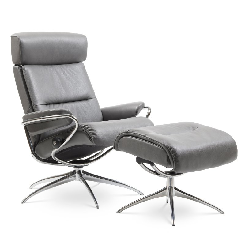 Stressless Tokyo Medium Chair & Stool Star Base 1