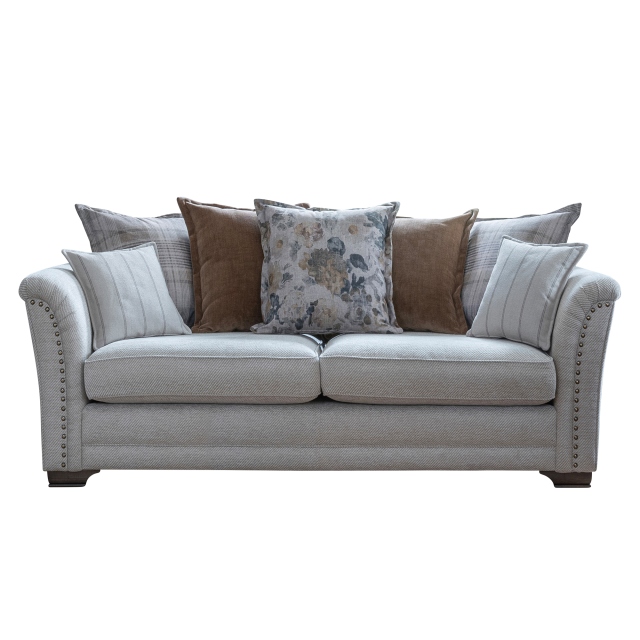 Evelyn 3 Seater Pillow Back Sofa 1