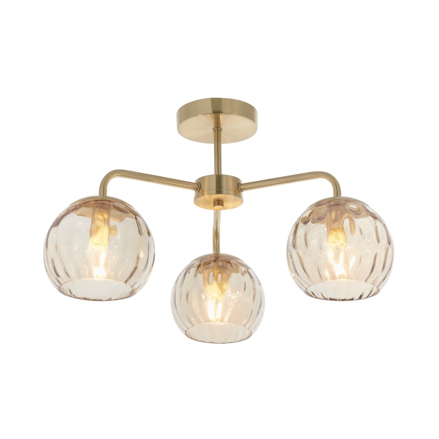 Dimple Ceiling Light - Brushed Gold (1)