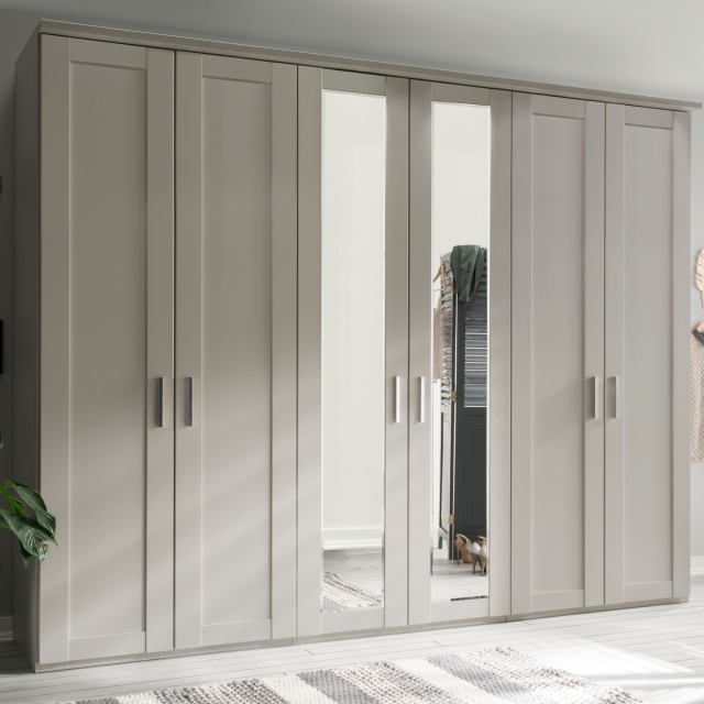 Wiemann Cambridge 6 Door Mirrored Wardrobe