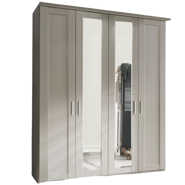 Wiemann Cambridge 4 Door Mirrored Wardrobe 1