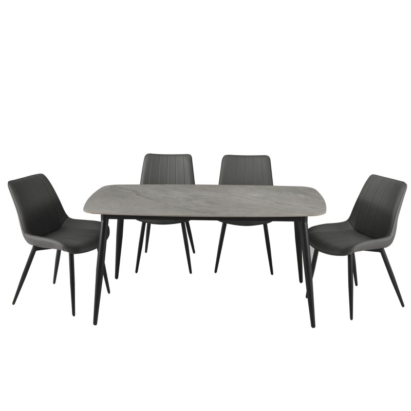 Solo Dining Table & 4 Chairs 1