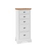 Cookes Collection Camden Two Tone Tall 5 Drawer Chest