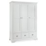 Cookes Collection Camden White Triple Wardrobe